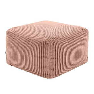 Icon Brand Puf reposapi&eacute;s cuadrado de pana rosa amanecer