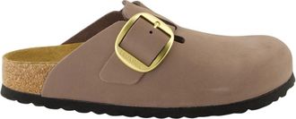 Birkenstock Boston Big Buckle - Dames - Slip ons - Beige - 37 EU - Schoenen