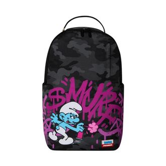 Sprayground Sprayground - Smurfen Tag It Up Rugzak - unisex - Tassen - Zwart - Maat: ONE Size Leer