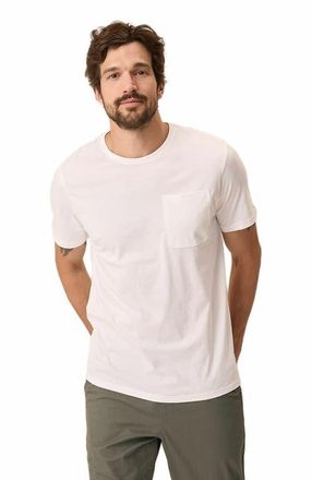 Pact Organic Cotton Softspun Pocket Crew Tee in White at Nordstrom, Size Xx-Large