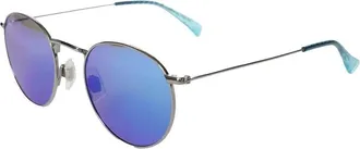 Maui Jim Pukaua Blue Hawaii Round Unisex Sunglasses B667-17B 50