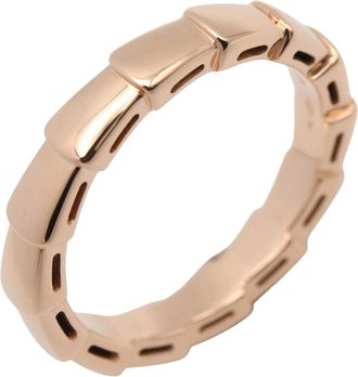 Bulgari Gold Pink Gold (18K) Band Ring (Pre-Owned)