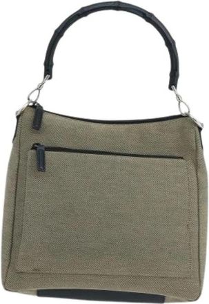 Gucci Pre-owned Vintage bamboe schoudertas - Dames - Vintage Handtas - Beige - ONE Size - Bamboe - Vintage