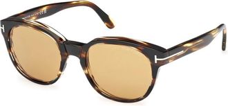 Tom Ford Stijlvolle Zonnebril - Heren - Zonnebrillen - Veelkleurig - 58 MM - Accessoires