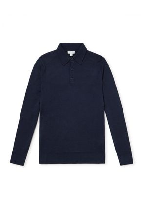 Sunspel Slim-Fit Merino Wool Polo Shirt