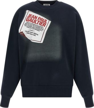 Jean Paul Gaultier the Blue Gaultier Label Sweatshirt