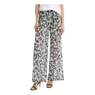 Michael Kors Bloemenprint Wijde Broek - Dames - Wijde Broeken - Veelkleurig - M/L - Nylon - Broeken
