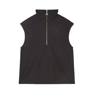 Patrizia Pepe Gilet Strutturato in Boucl&eacute; - - Jackets - Donna - Grigio - XL