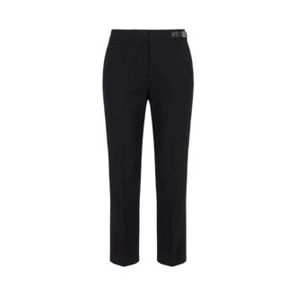 Max Mara Dames, Broeken, Zwart, Maat: XS Wol