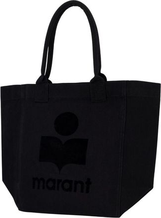 Isabel Marant Womens Yenky Tote Bag - Isabel Marant Cotton Black Totes-Shopping-Bags