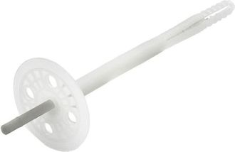 Fischer Dipk ii 8/20-40 Tasselli per Cappotto con Spina Rinforzata, in Fibra di Vetro, Fissaggio di Pannelli Isolanti etics, Spessore Fissabile 20-40 mm, 200