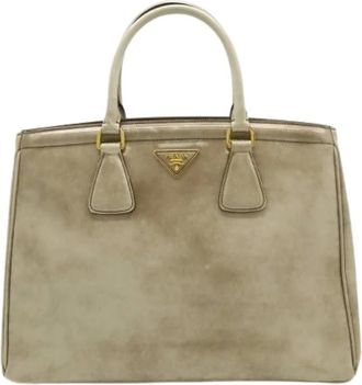 Prada Pre-owned Handbags, female, Beige, Size: ONE SIZE Pre-owned Vintage Handbag