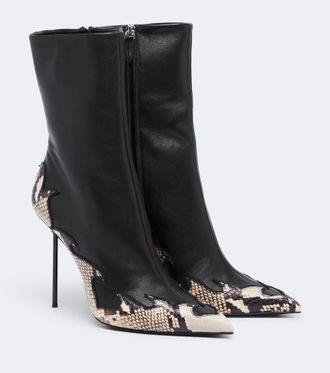 PARIS TEXAS Botines Lidia Queen of Hearts de piel