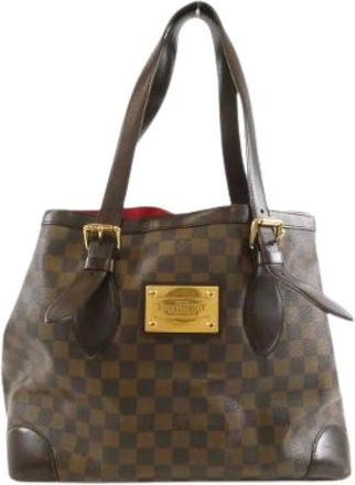 Louis Vuitton Pre-owned Shoulder Bags, female, Brown, Size: ONE SIZE Pre-owned Hampstead Damier Tote Bag
