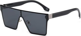 Generic Square Large Frame Street Shooting Sunglasses Men and For Women Outdoor Vacation Beach Decoration Sunglasses (Color : B, Size : Medium) 2026