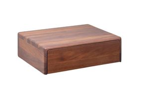 Woodek Mesita de noche mural de nogal macizo