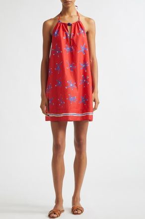 Staud Dani Print Minidress in Painted Foulard at Nordstrom, Size X-Large