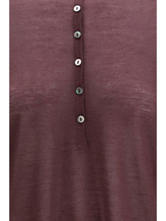 Mirror in the Sky Womens Cardigan Surya Henley Cashmere Blackcurrant (capra Hircus) T-Shirts & Jerseys