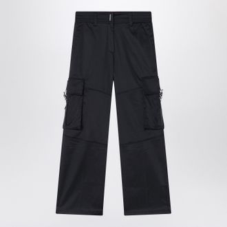 Givenchy Black Cargo Pants In Cotton Blend