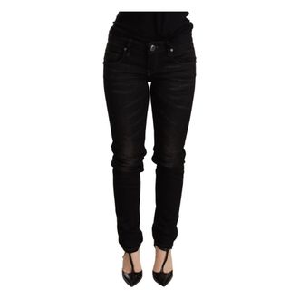 Acht Slim-fit Jeans, female, Black, Size: W26 Low Waist Skinny Denim Trouser