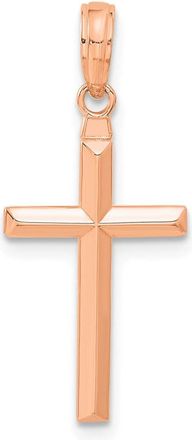 Diamond2Deal 14k Gold Reversible Latin Cross Pendant