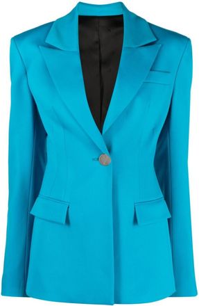 The Attico Blue Single Breasted Blazer