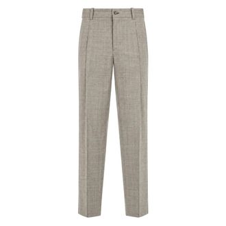 Billionaire Boys Club Broeken, Heren, Grijs, L, Wol, Lange Broek Regular Fit Double B