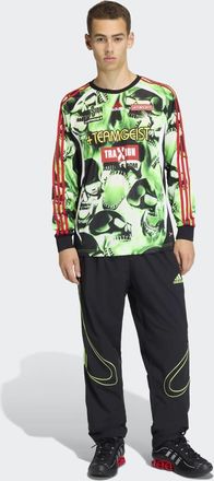 adidas Originals Teamgeist - Maglia stile moto verde con stampa