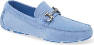 Ferragamo Parigi New Bit Driving Loafer in Bluet at Nordstrom, Size 10.5