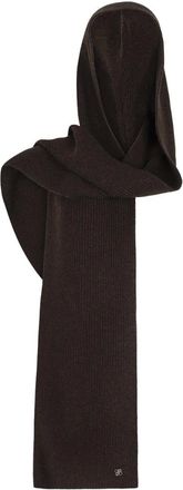 Dante6 Lone Hooded Scarf - Dames - Accessoires - Bruin - Maat: ONE Size Wol