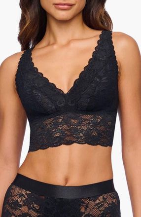 Cosabella Nsn Plungie Longline Bralette in Black at Nordstrom, Size X-Large
