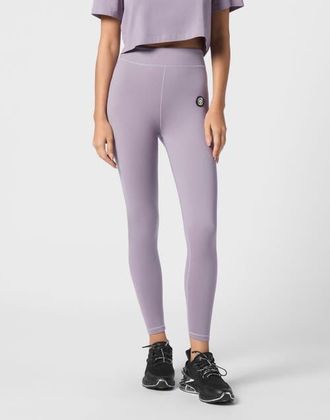 Plein Sport Push Up High Waisted Leggings Scratch Women in Purple at Nordstrom, Size Xx-Large