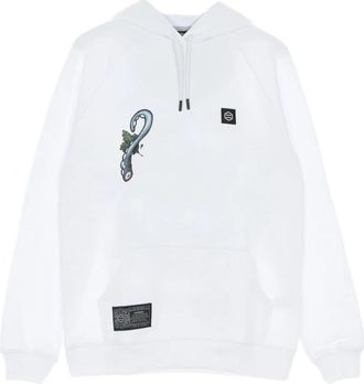 Dolly Noire Octopus Hoodie voor Mannen - Heren - Hoodies - Wit - XL - Hoodies & sweatvesten