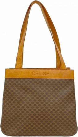 Celine Brown Pvc Tote Bag (Pre-Owned)