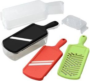 Kyocera 6-teiliges Premium Hobelset Slice & Grate aus wei&szlig;er Zirkoniakeramik