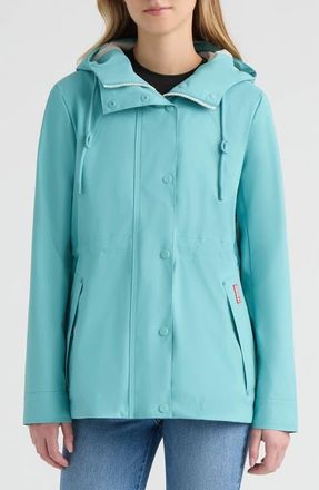 Hunter Abbey Water Repellent Rubberized Rain Jacket at Nordstrom, Size Medium