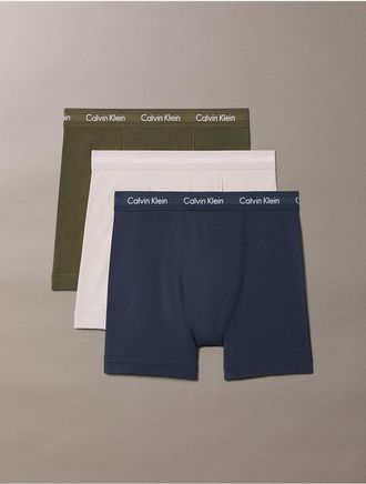 Calvin Klein Mens Cotton Stretch 3-Pack Boxer Brief - Multi - XL