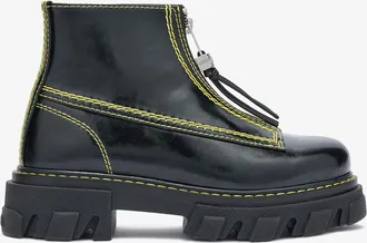 Ganni Black Cleated Boots in