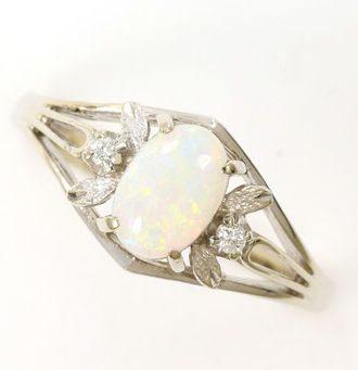 C&A White Gold White Gold (14K) Band Ring (Pre-Owned)
