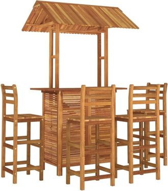 vidaXL Juego Muebles De Bar De Jard&iacute;n 5 Piezas Madera Maciza De Acacia Vidaxl