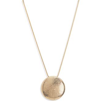 Nordstrom Sea Urchin Pendant Long Necklace in Gold at Nordstrom Rack