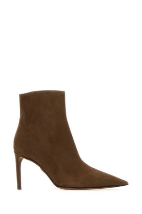 Dolce & Gabbana Womens Mud Suede Ankle Boots Sigaro Stivali