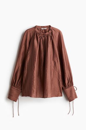 H&M Bluse aus Lyocell-Mix - Terrakotta