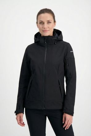 Icepeak Softshelljacke ICEPEAK BATHGATE, Damen, Gr. 36, basic schwarz, Obermaterial: 100% Polyester, Jacken Softshelljacke