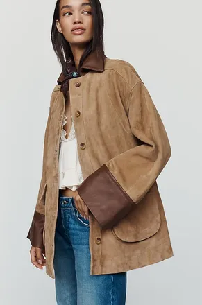 Pilcro Adelaide Suede Barn Jacket