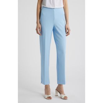 Anne Klein Hollywood Waist Straight Leg Ankle Pull-On Pants in Lakeshore at Nordstrom, Size X-Large P