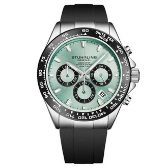 St&uuml;hrling Monaco Chronograph Quartz Blue Dial Mens Watch M18211