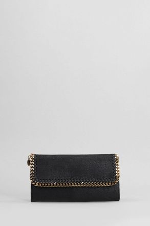 Stella McCartney Portafoglio Falabella in poliestere nero