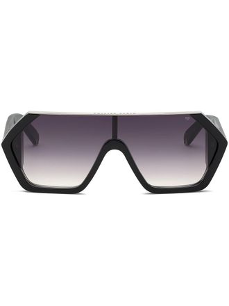 Philipp Plein Eyewear oversized-frame gradient-effect sunglasses - Black