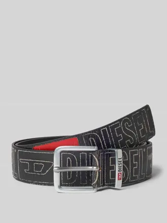 Diesel Lederg&uuml;rtel aus echtem Leder in Black, Gr&ouml;&szlig;e 100